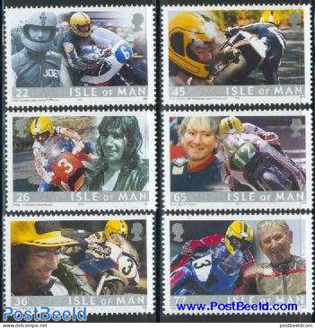 Isle Of Man 2001 Joey Dunlop 6v, Mint NH, Sport - Transport - Sport (other And Mixed) - Motorcycles - Motorfietsen