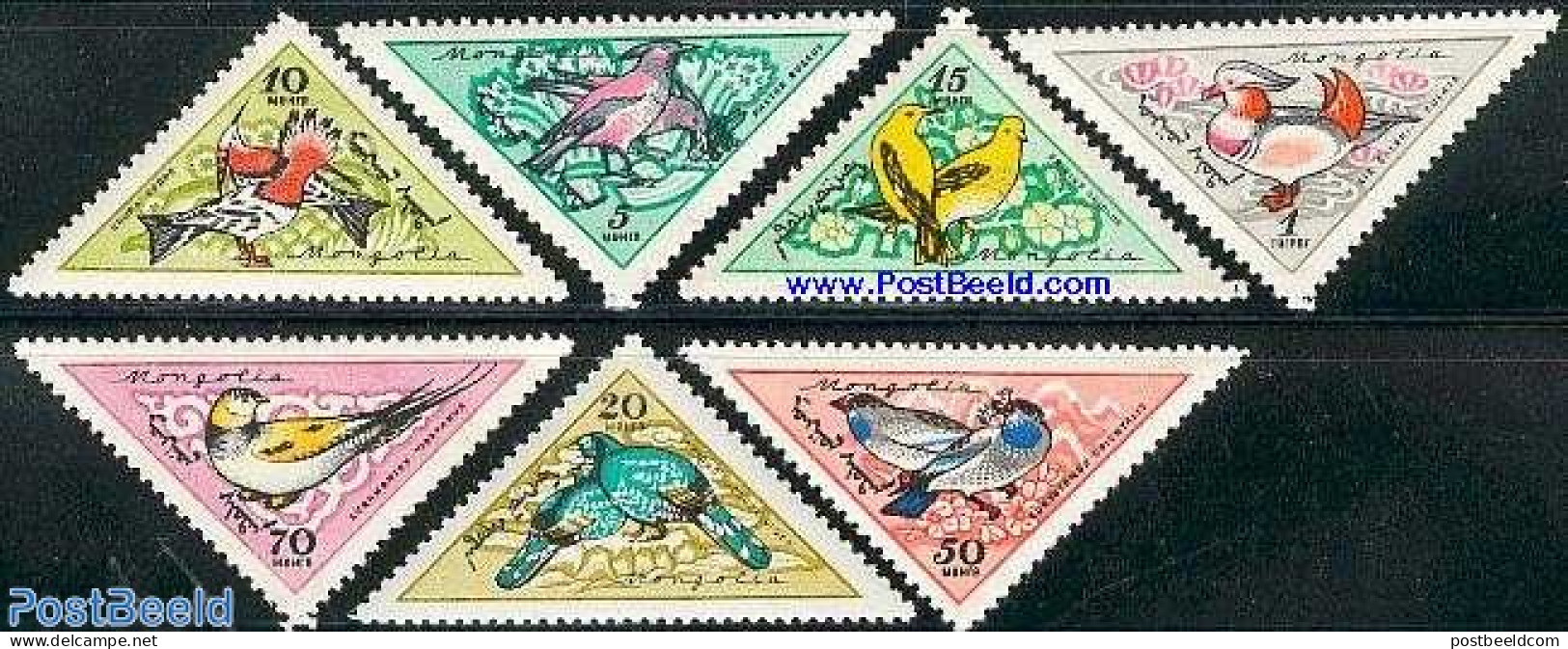 Mongolia 1961 Birds 7v, Mint NH, Nature - Birds - Ducks - Mongolei