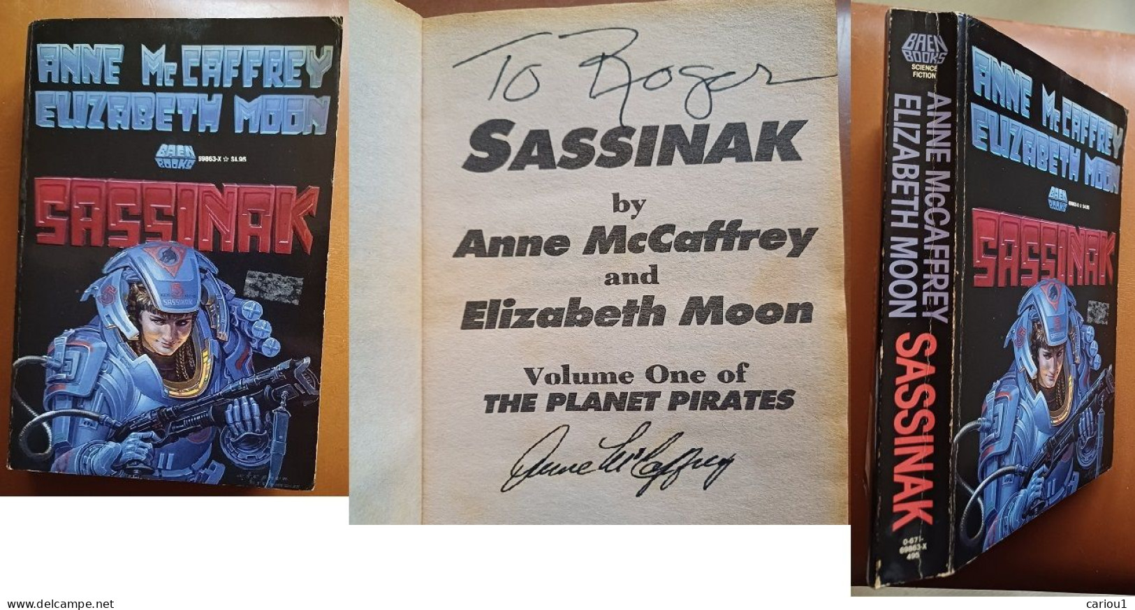 C1 Anne McCAFFREY - SASSINAK First 03 1990 EO Envoi DEDICACE Signed Port Inclus France - Libros Autografiados