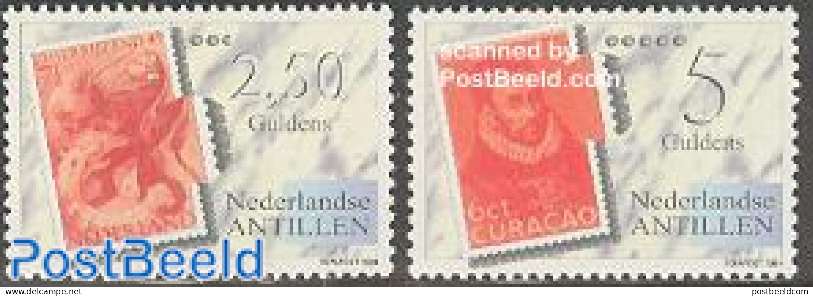 Netherlands Antilles 1994 Fepapost 2v, Mint NH, Philately - Stamps On Stamps - Francobolli Su Francobolli