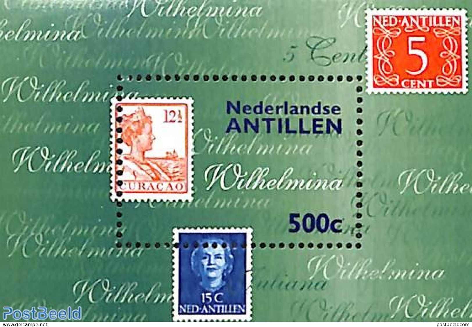 Netherlands Antilles 1998 NVPH Show S/s, Mint NH, Philately - Stamps On Stamps - Briefmarken Auf Briefmarken
