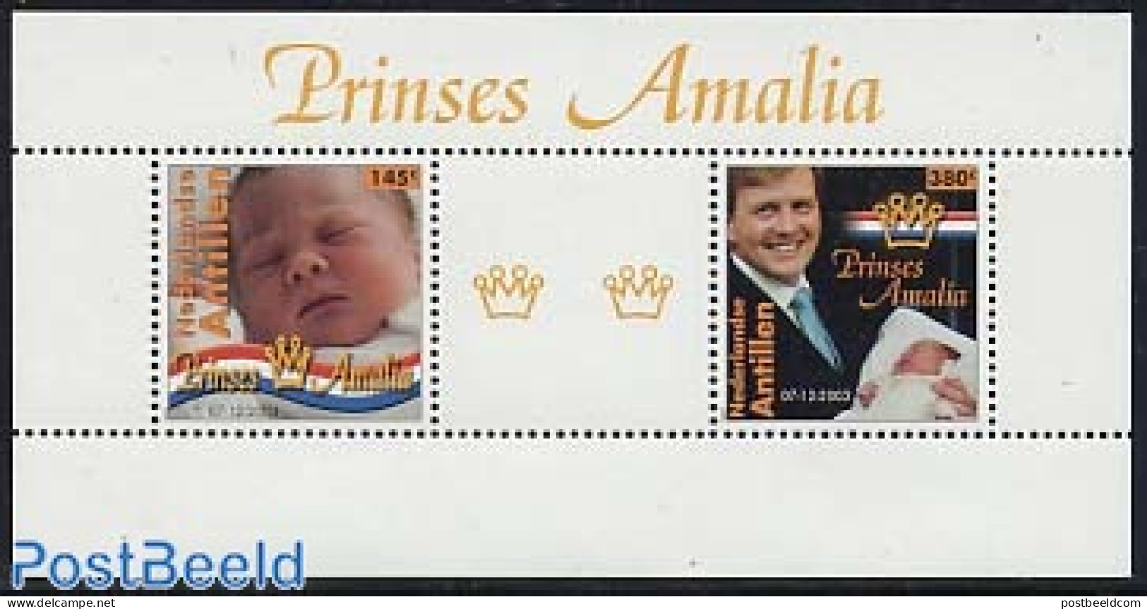 Netherlands Antilles 2004 Princess Amalia S/s, Mint NH, History - Kings & Queens (Royalty) - Royalties, Royals