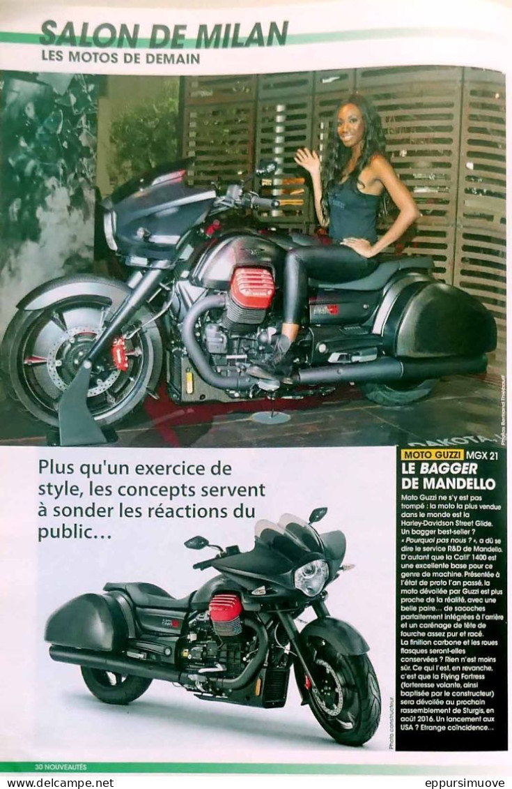 Article Papier MOTO GUZZI MGX 21 Novembre 2015 MJFL - Ohne Zuordnung