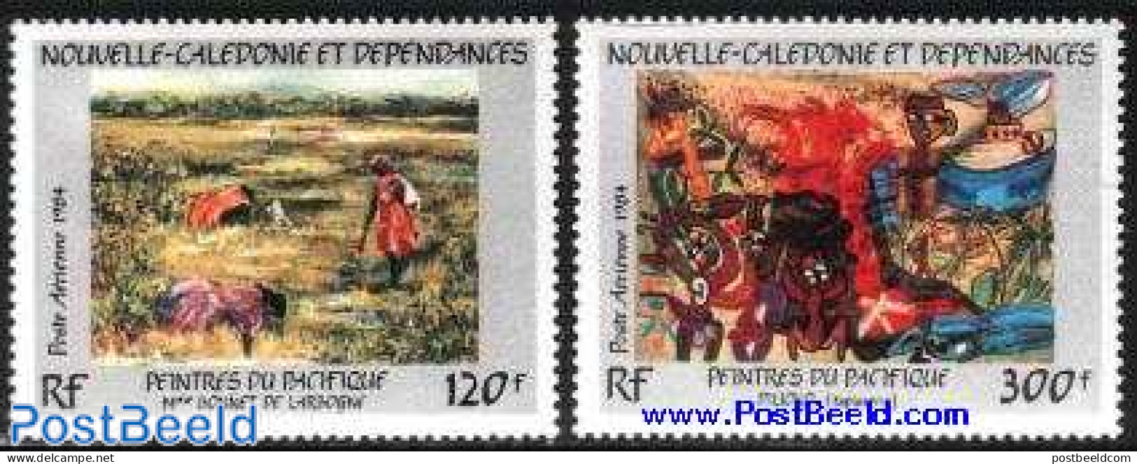 New Caledonia 1984 Pacific Paintings 2v, Mint NH, Art - Modern Art (1850-present) - Paintings - Neufs