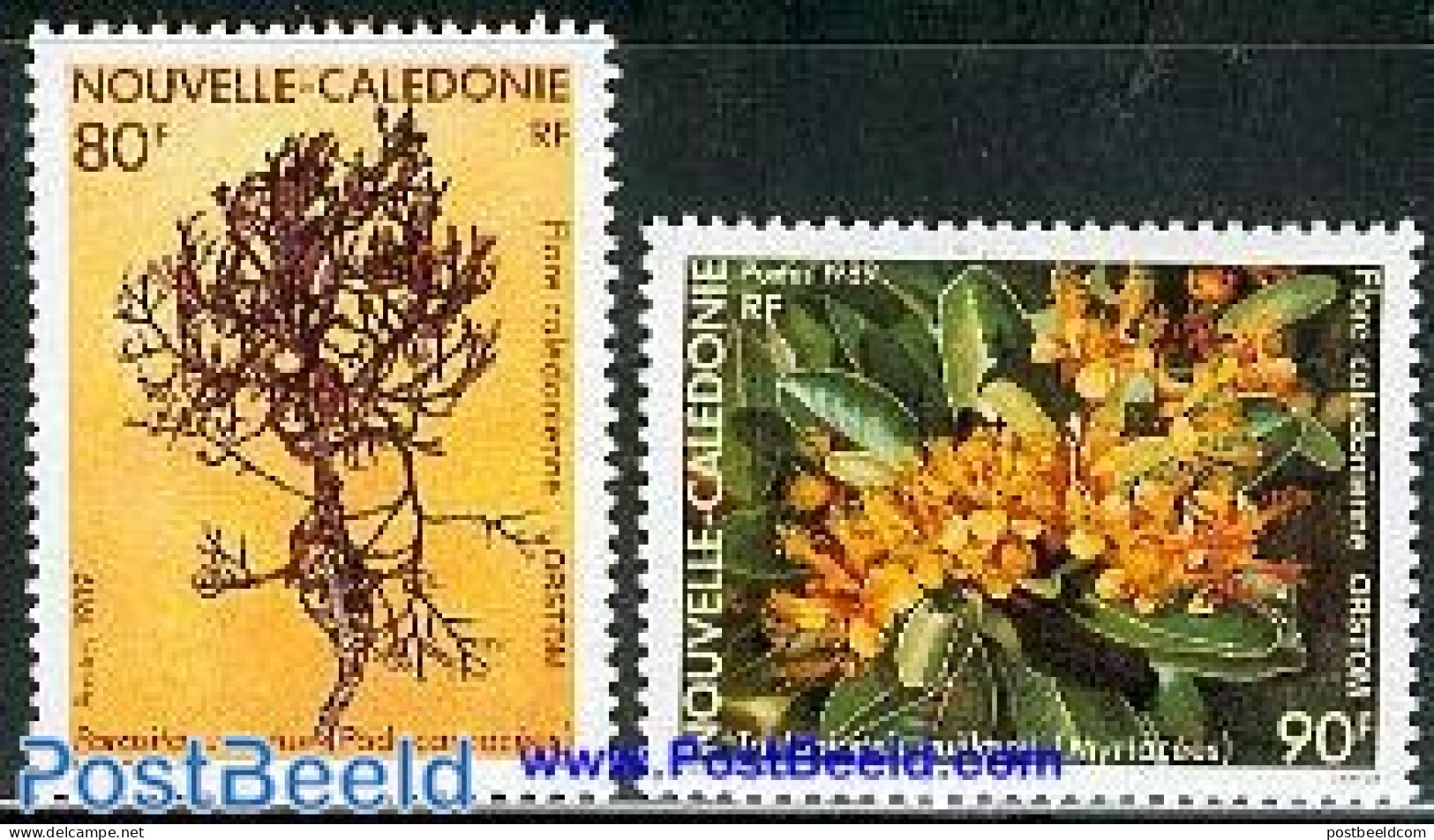 New Caledonia 1989 Flora 2v, Mint NH, Nature - Flowers & Plants - Nuovi