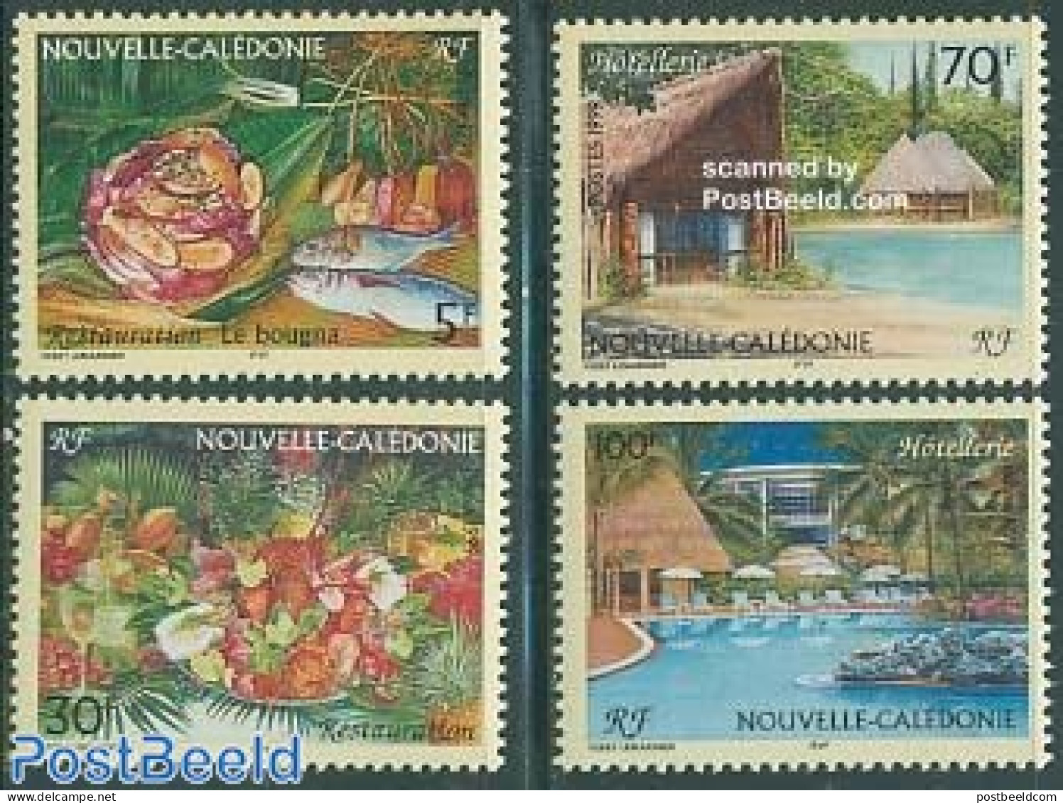 New Caledonia 1999 Tourism 4v, Mint NH, Health - Various - Food & Drink - Hotels - Tourism - Ongebruikt
