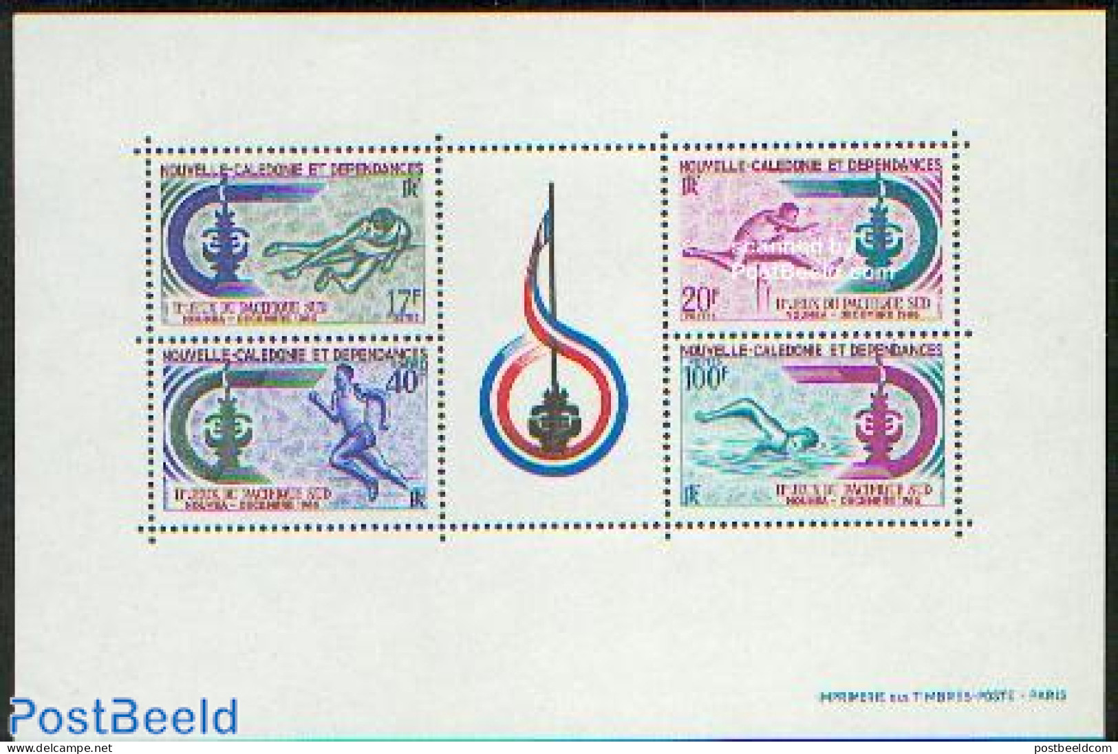 New Caledonia 1966 South Pacific Games S/s, Mint NH, Sport - Athletics - Sport (other And Mixed) - Swimming - Nuevos