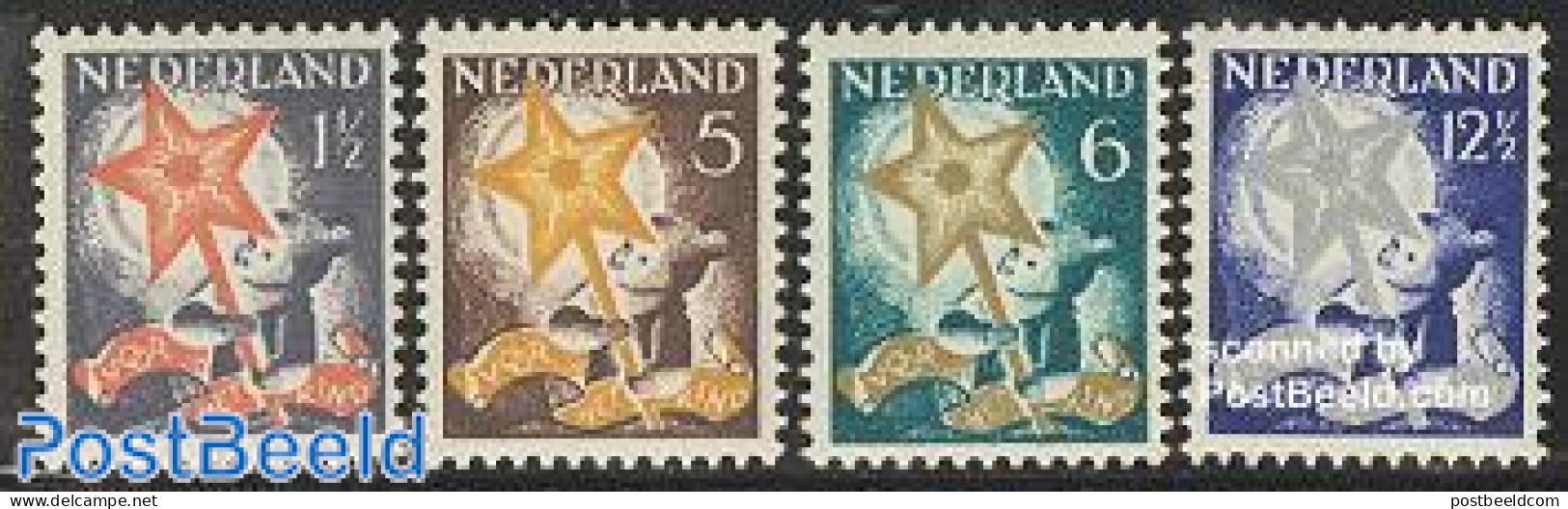 Netherlands 1933 Child Welfare 4v, Unused (hinged), Various - Folklore - Unused Stamps