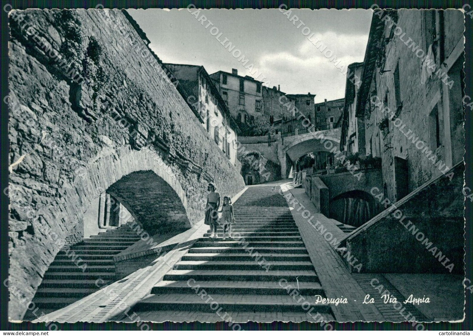 Perugia Città Via Appia STRAPPINO FG Foto Cartolina KB4762 - Perugia