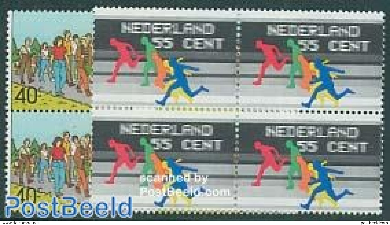 Netherlands 1976 Sports 2v, Blocks Of 4 [+], Mint NH, Sport - Sport (other And Mixed) - Ongebruikt