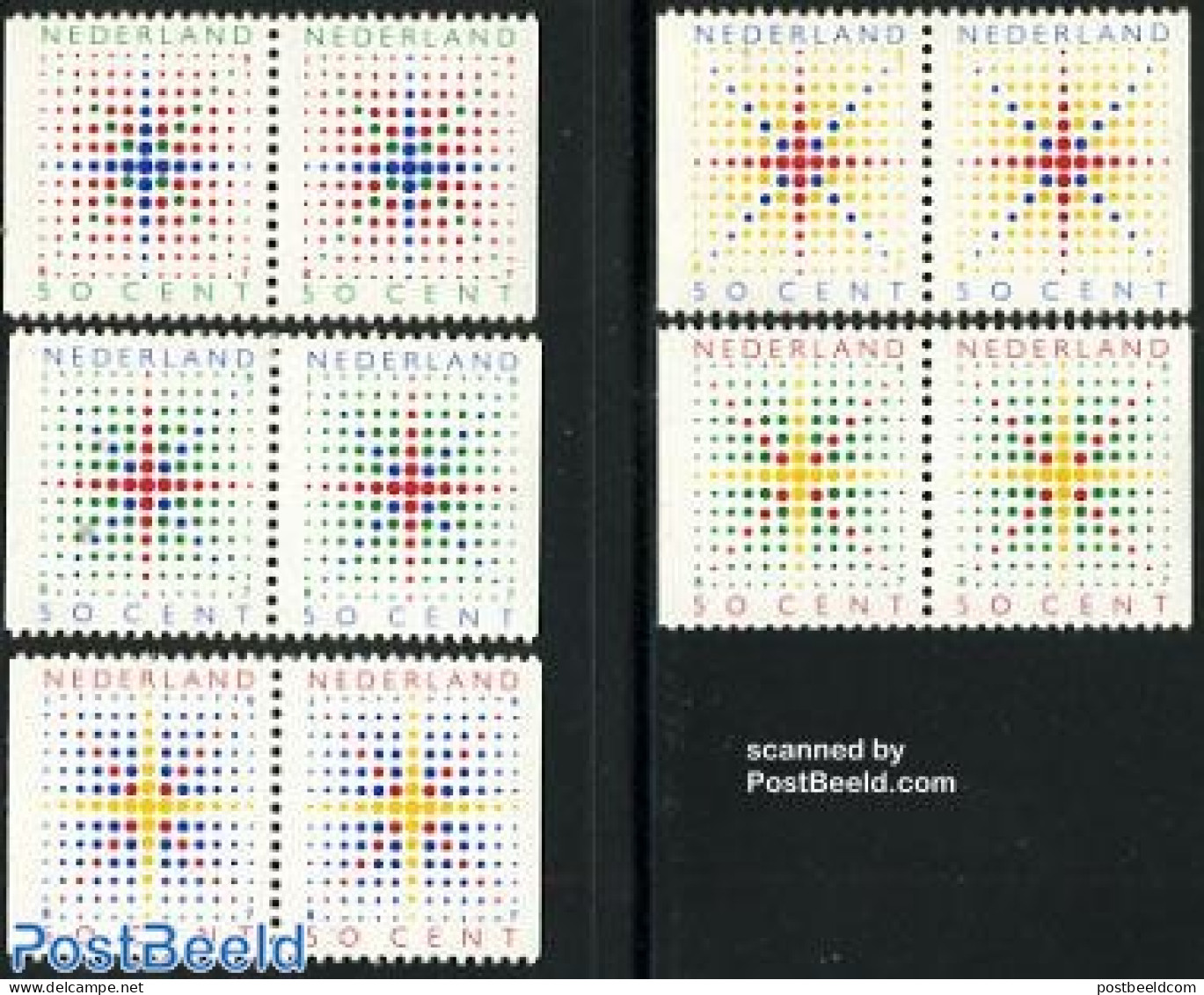 Netherlands 1987 Christmas 5 Booklet Pairs, Mint NH, Religion - Christmas - Unused Stamps