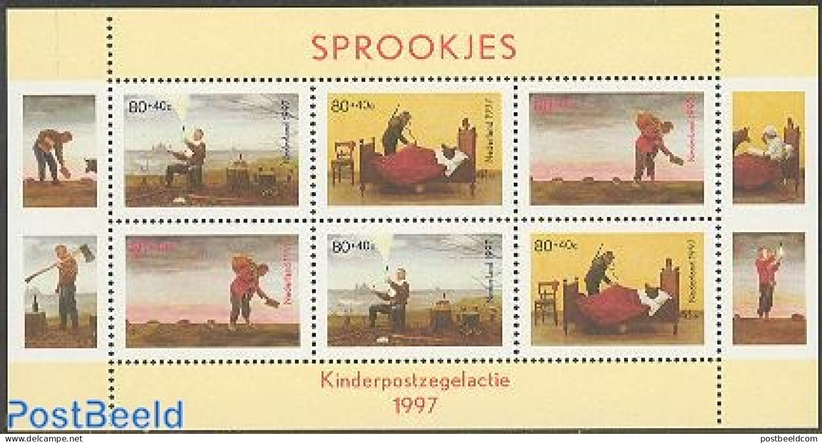 Netherlands 1997 Child Welfare S/s, Mint NH, Art - Fairytales - Unused Stamps