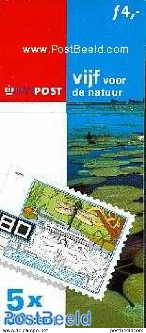Netherlands 2000 Nature Conservation Booklet, Mint NH, Nature - Fish - Insects - Stamp Booklets - Nuevos