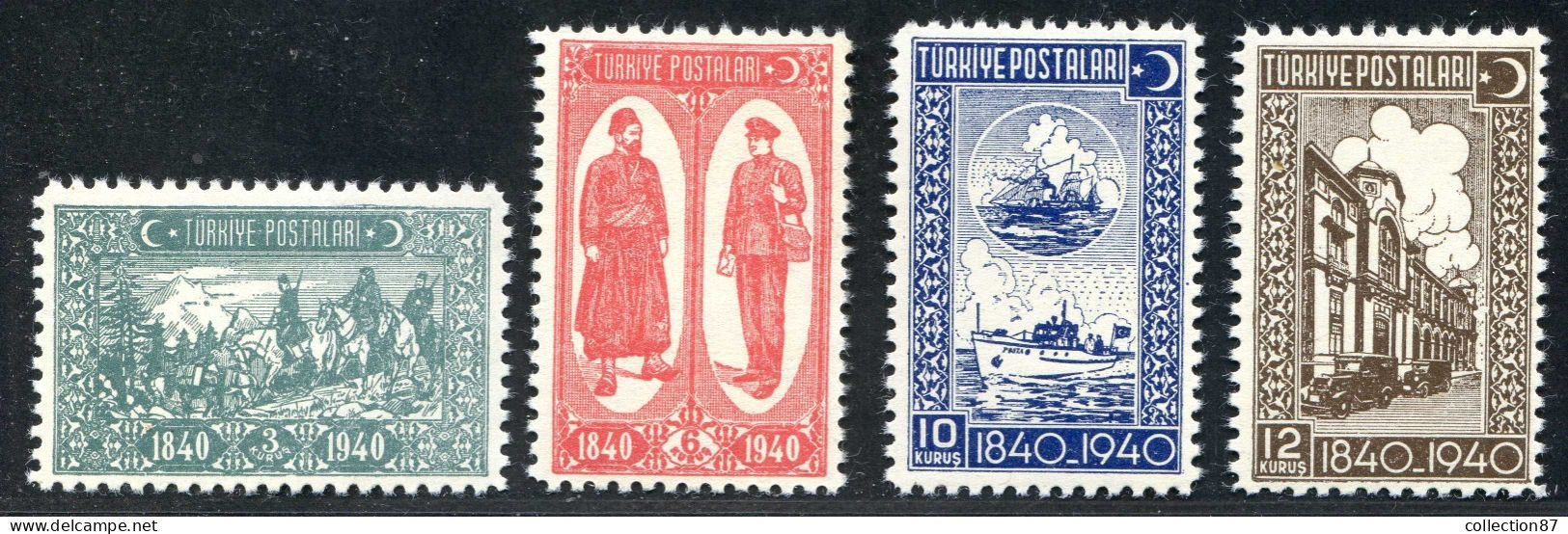 REF 091 > TURQUIE < Yv N° 947 à 950 * * < Neuf Luxe Dos Visible MNH * * - Turkey - Nuevos