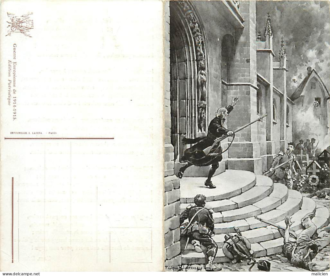 - Militaria -ref-E37- Guerre 1870-71-carte 2 Volets -le Chant Du Soldat - Paul Deroulède - Bazeille - Ardennes - Lapina - Andere Kriege