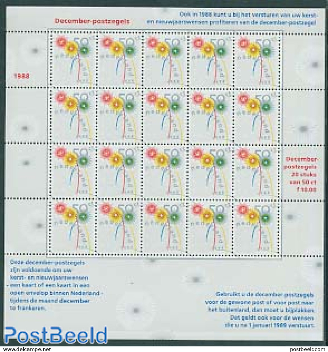 Netherlands 1988 Christmas M/s, Mint NH, Religion - Christmas - Ungebraucht