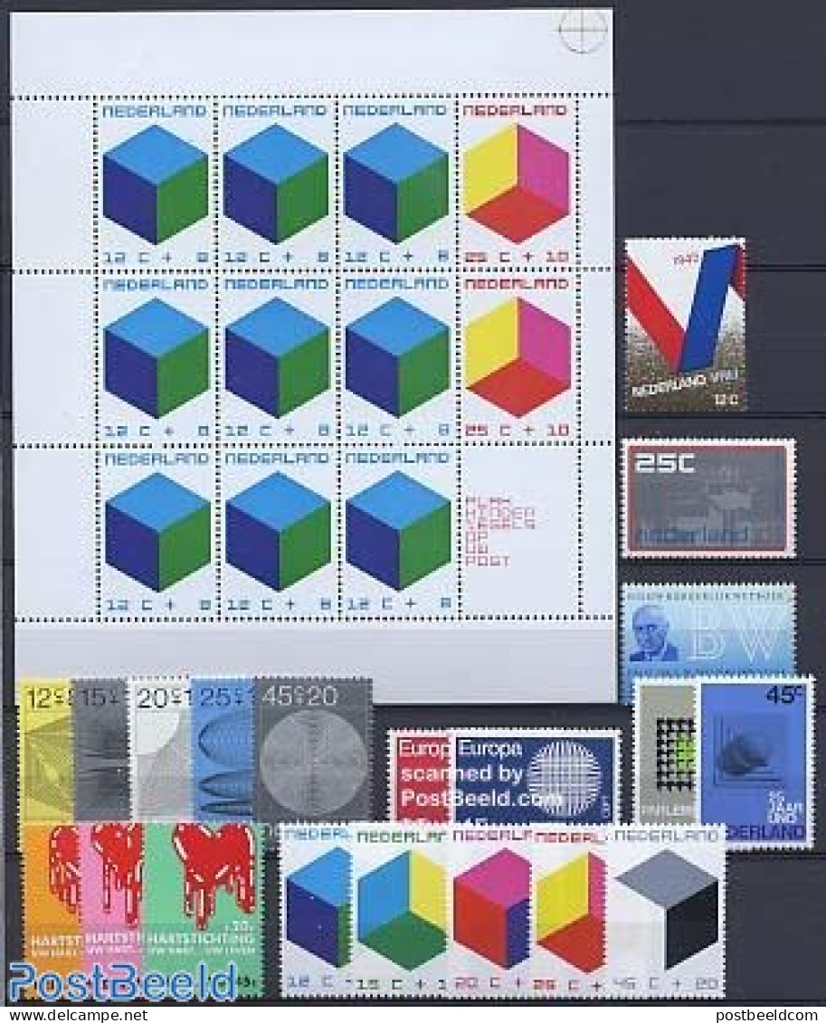 Netherlands 1970 Yearset 1970 (20v+1s/s), Mint NH, Various - Yearsets (by Country) - Unused Stamps