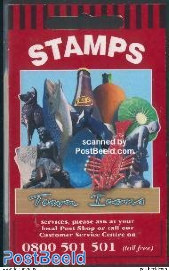 New Zealand 1998 Town Icons 10v In Booklet, Mint NH, Health - Nature - Food & Drink - Cattle - Fish - Stamp Booklets -.. - Unused Stamps