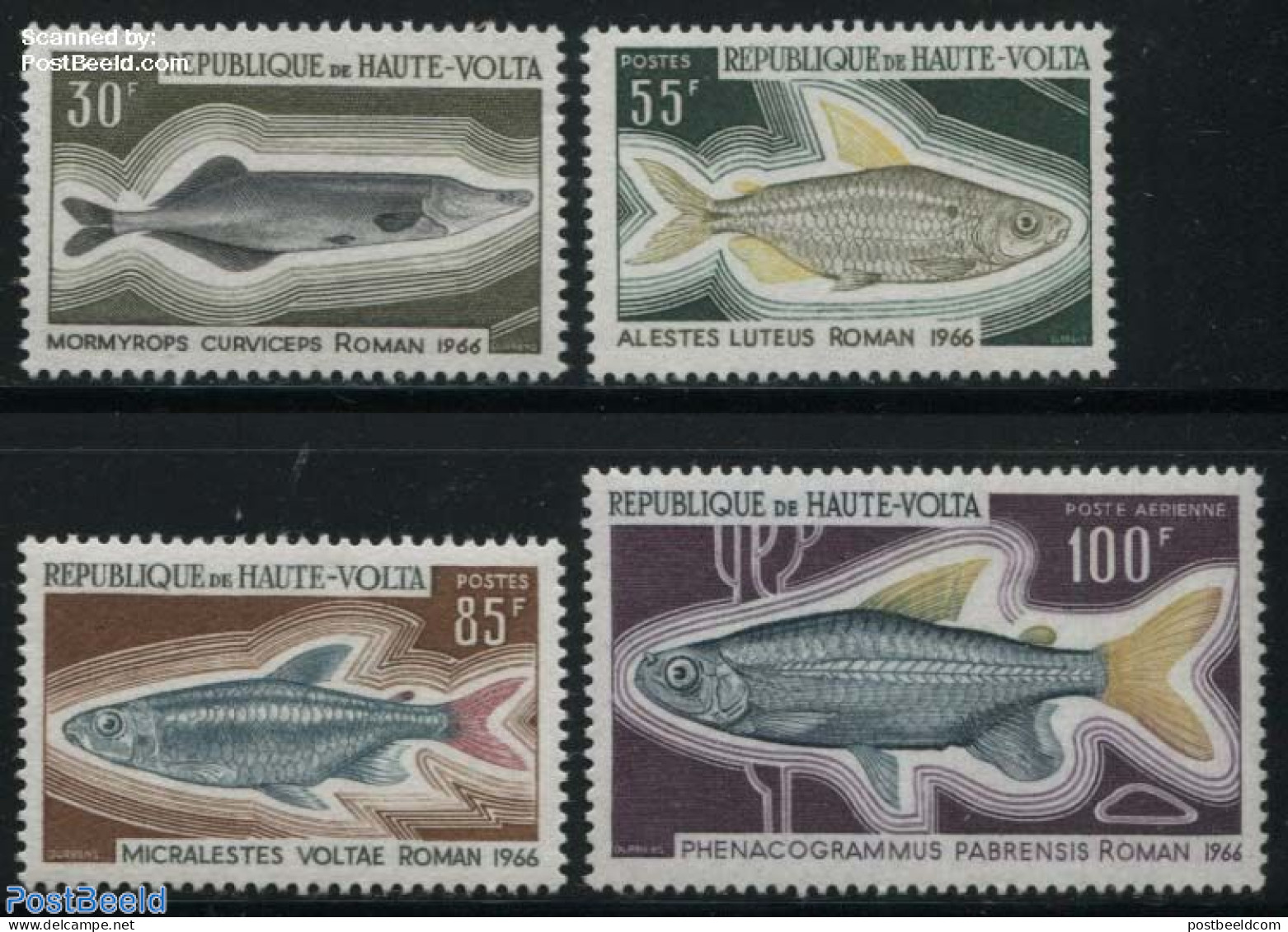 Upper Volta 1969 Fish 4v, Mint NH, Nature - Fish - Poissons