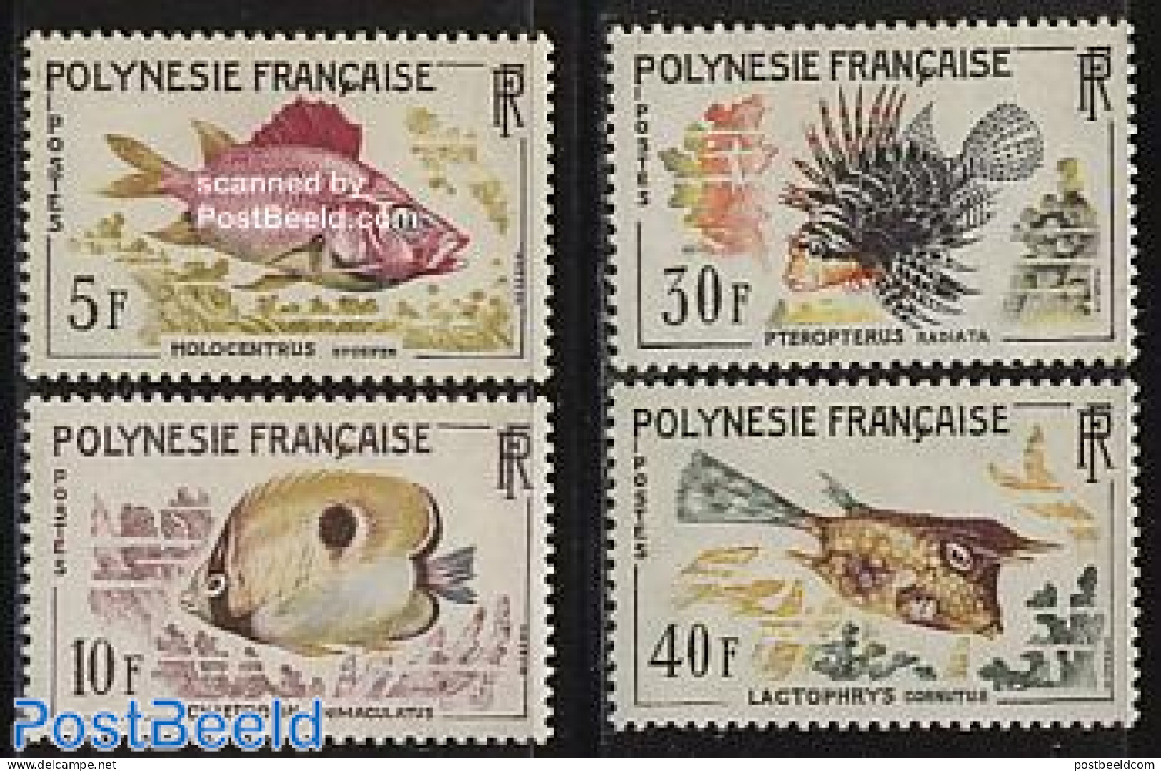 French Polynesia 1962 Fish 4v, Mint NH, Nature - Fish - Unused Stamps