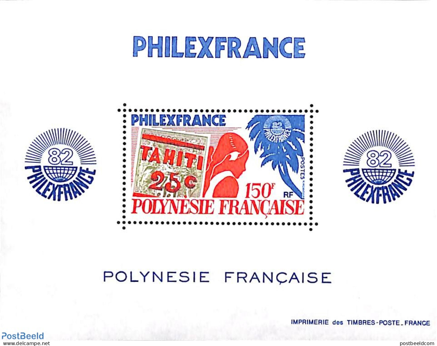French Polynesia 1982 Philexfrance S/s, Mint NH, Philately - Stamps On Stamps - Nuevos