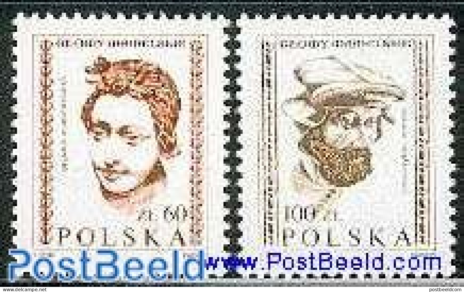 Poland 1982 Definitives 2v, Mint NH, Art - Sculpture - Unused Stamps