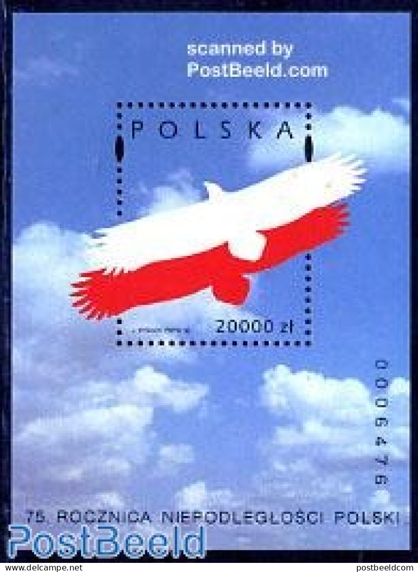 Poland 1993 Republic Day S/s, Mint NH, Nature - Birds - Birds Of Prey - Ungebraucht