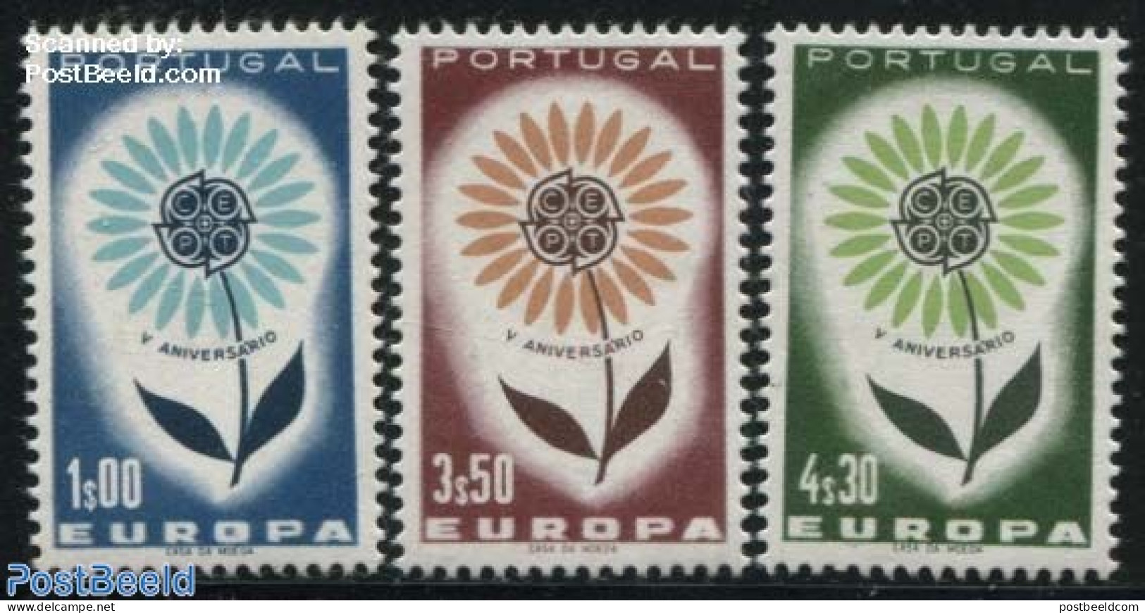 Portugal 1964 Europa 3v, Mint NH, History - Europa (cept) - Ongebruikt