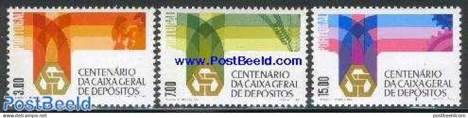 Portugal 1976 Central Bank 3v, Mint NH, Various - Banking And Insurance - Ongebruikt