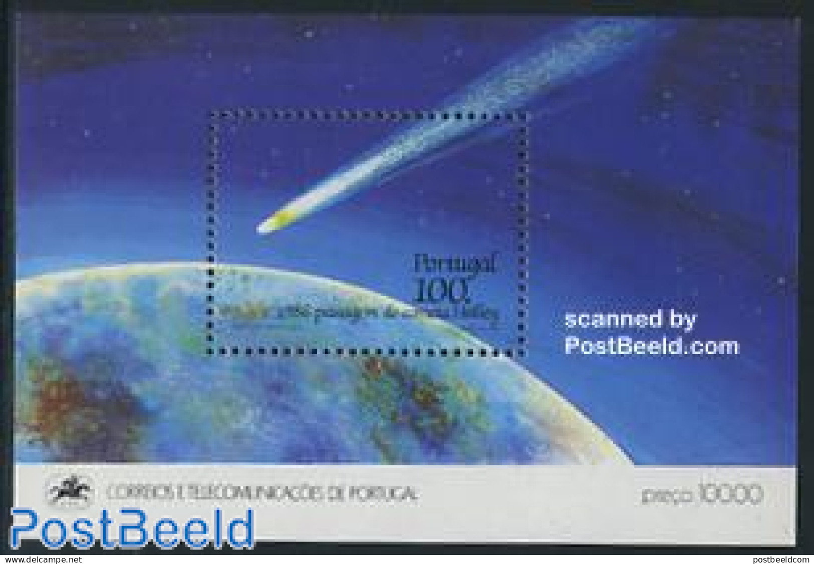 Portugal 1986 Halleys Comet S/s, Mint NH, Science - Astronomy - Halley's Comet - Nuevos