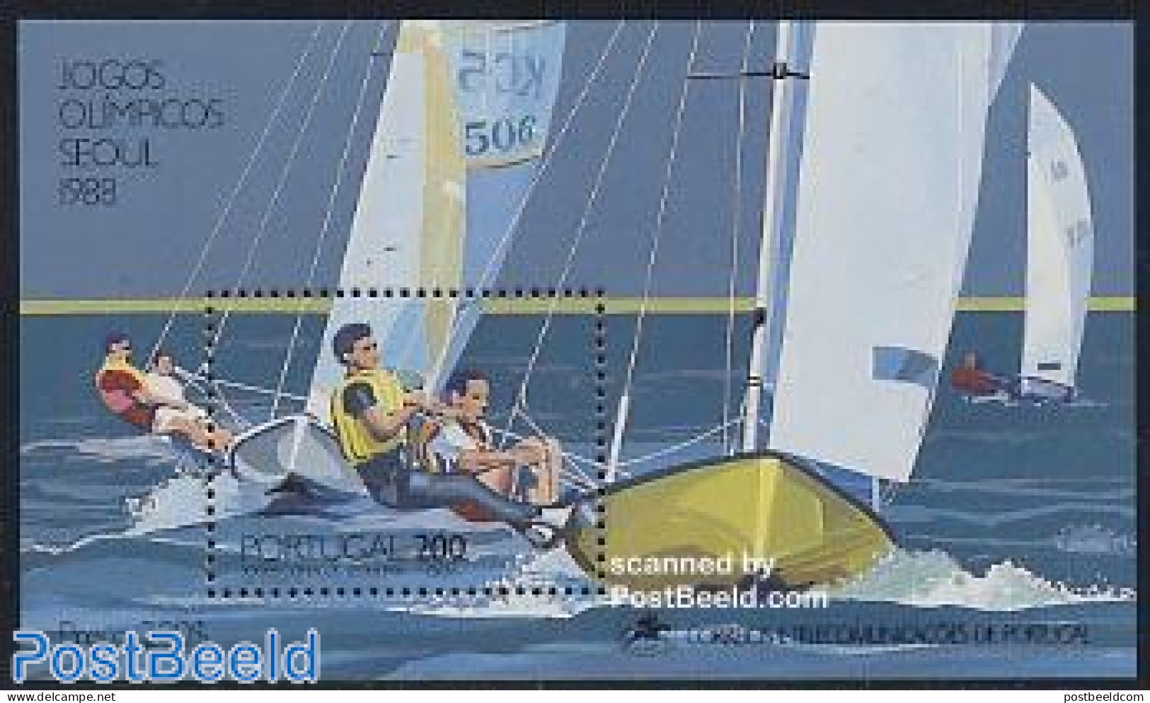 Portugal 1988 Olympic Games Seoul S/s, Mint NH, Sport - Transport - Olympic Games - Sailing - Sport (other And Mixed) .. - Neufs