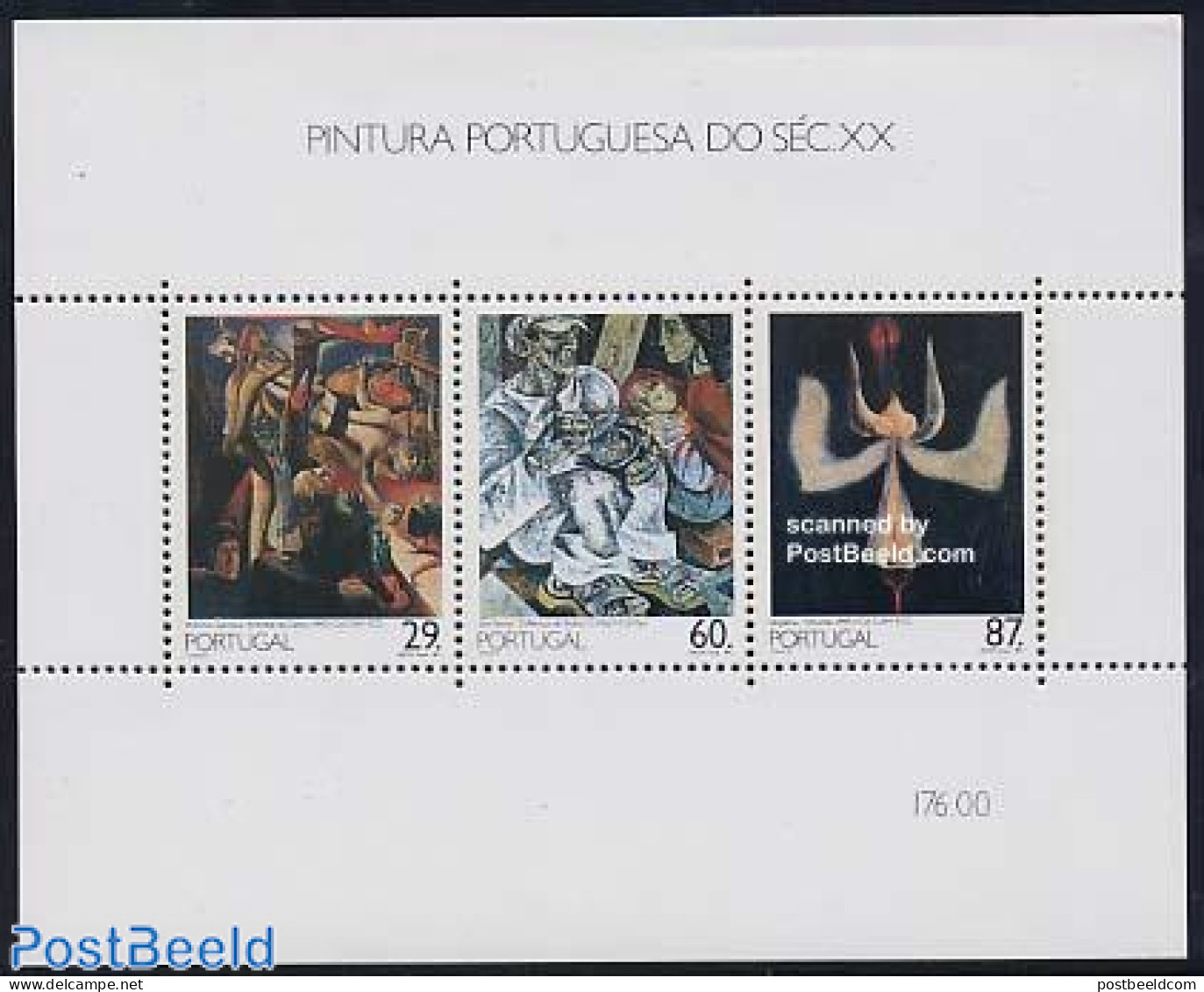 Portugal 1989 Paintings S/s, Mint NH, Art - Modern Art (1850-present) - Unused Stamps
