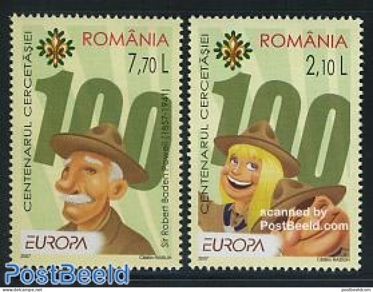 Romania 2007 Europa, Scouting 2v, Mint NH, History - Sport - Europa (cept) - Scouting - Unused Stamps