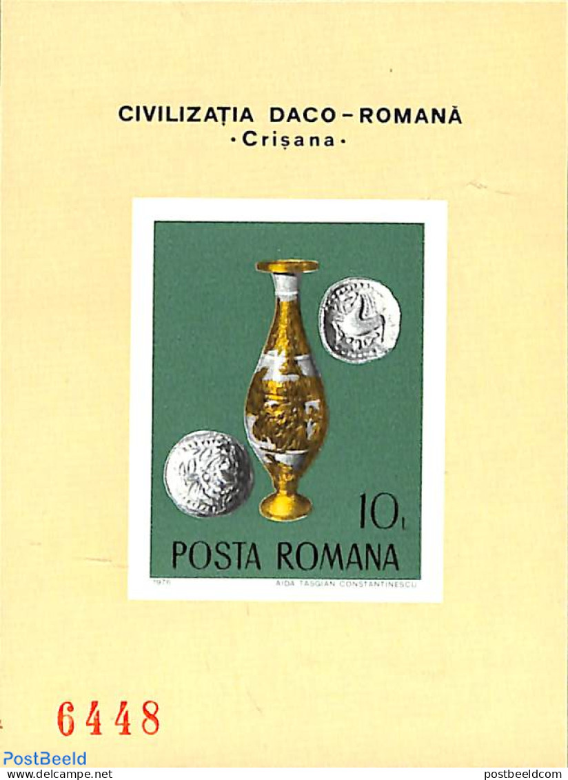 Romania 1976 Archaeology S/s, Mint NH, History - Various - Archaeology - Money On Stamps - Ungebraucht