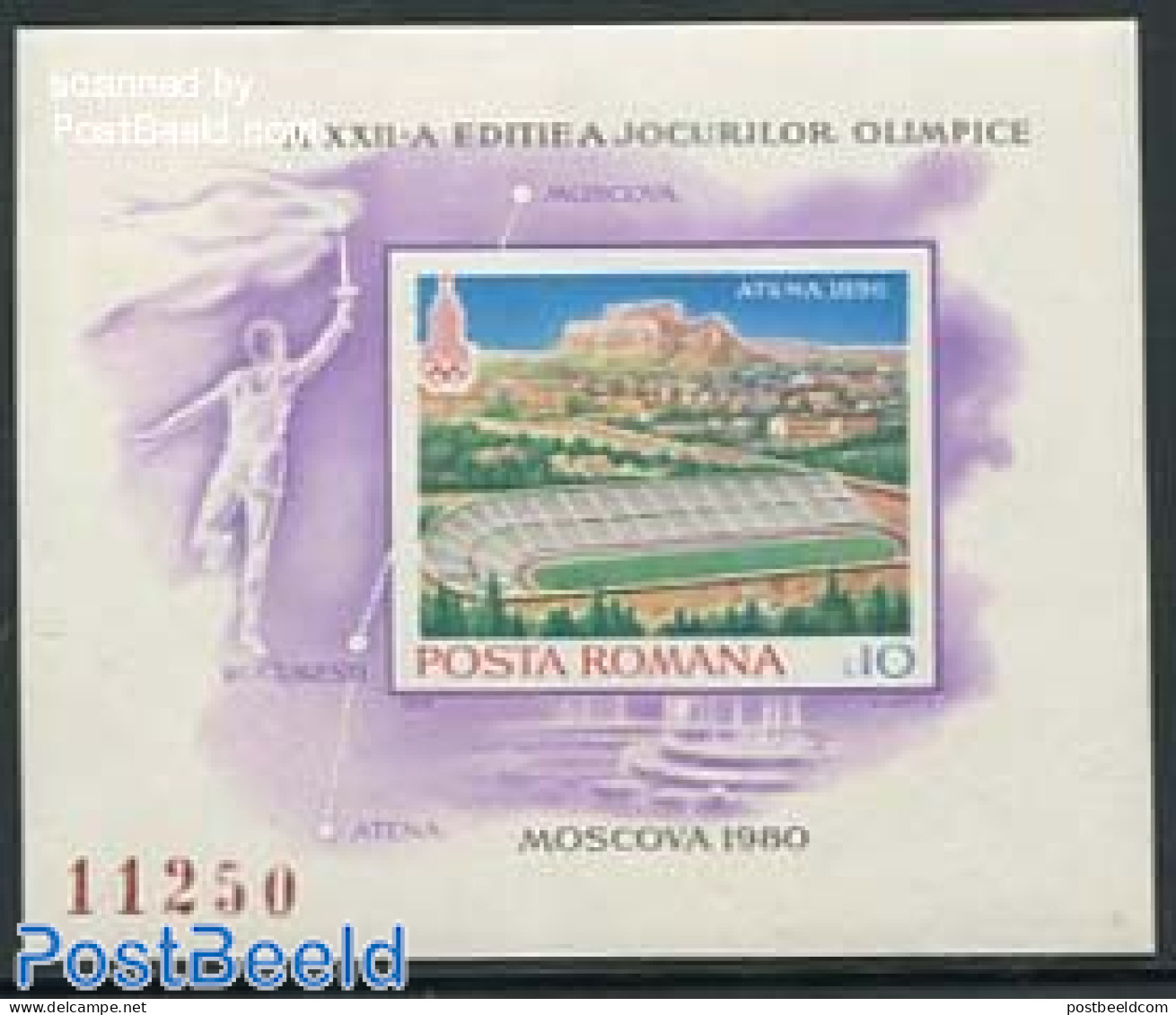 Romania 1979 Olympic Games Moscow S/s Imperforated, Mint NH, Sport - Olympic Games - Unused Stamps