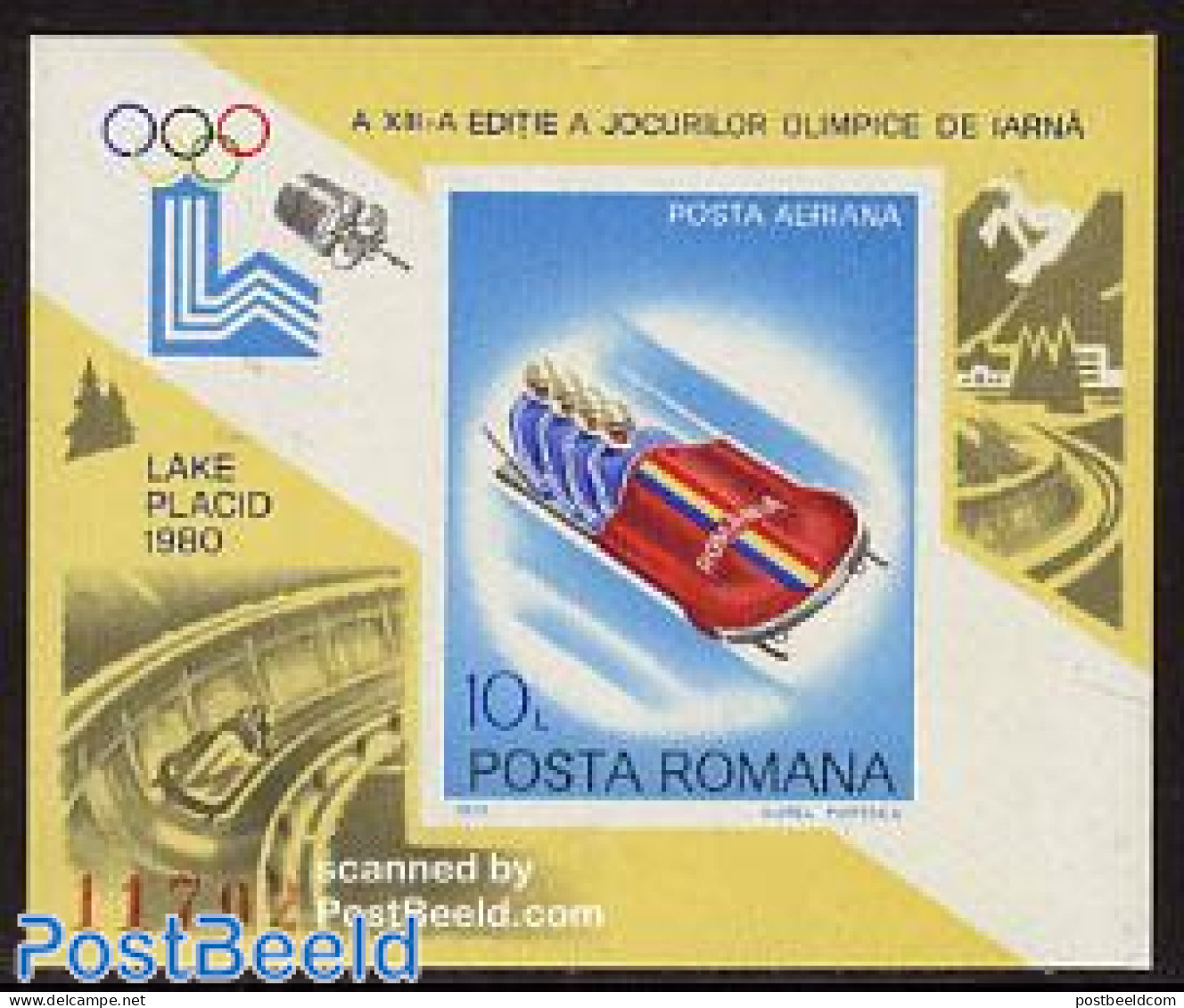 Romania 1979 Olympic Winter Games S/s, Mint NH, Sport - (Bob) Sleigh Sports - Olympic Winter Games - Unused Stamps