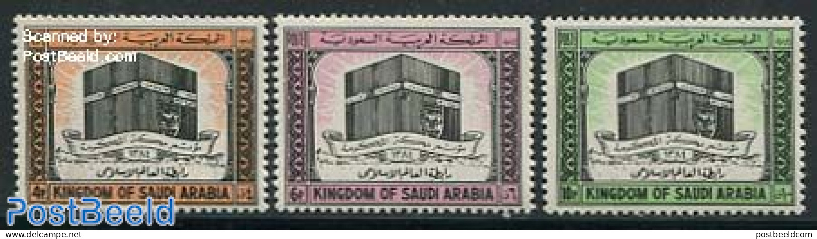 Saudi Arabia 1965 Moslim World Liga 3v, Mint NH, Religion - Religion - Arabia Saudita