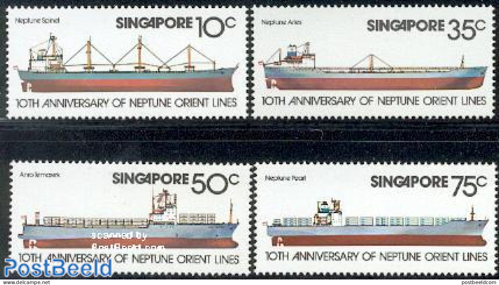 Singapore 1978 Orient Shipping Lines 4v, Mint NH, Transport - Ships And Boats - Schiffe