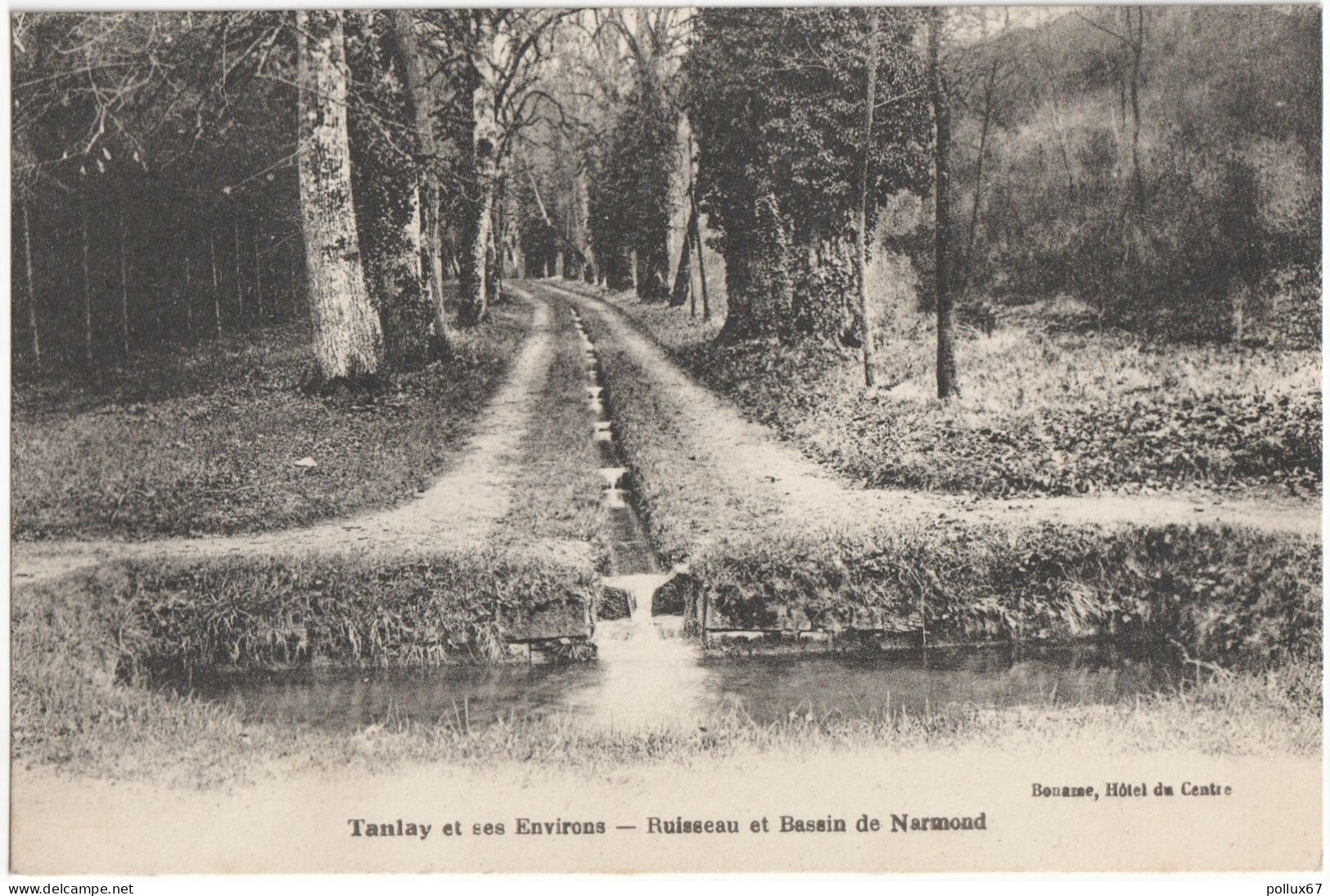 CPA DES ENVIRONS DE TANLAY  (YONNE)  RUISSEAU ET BASSIN DE NARMOND - Tanlay