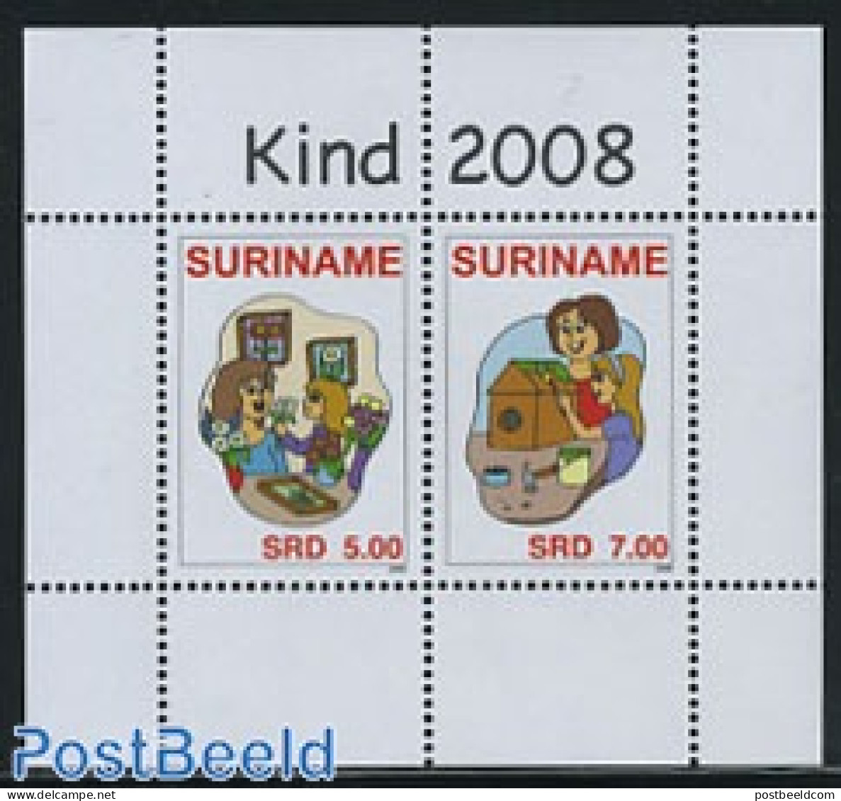 Suriname, Republic 2008 Child Welfare S/s, Mint NH, Various - Toys & Children's Games - Surinam