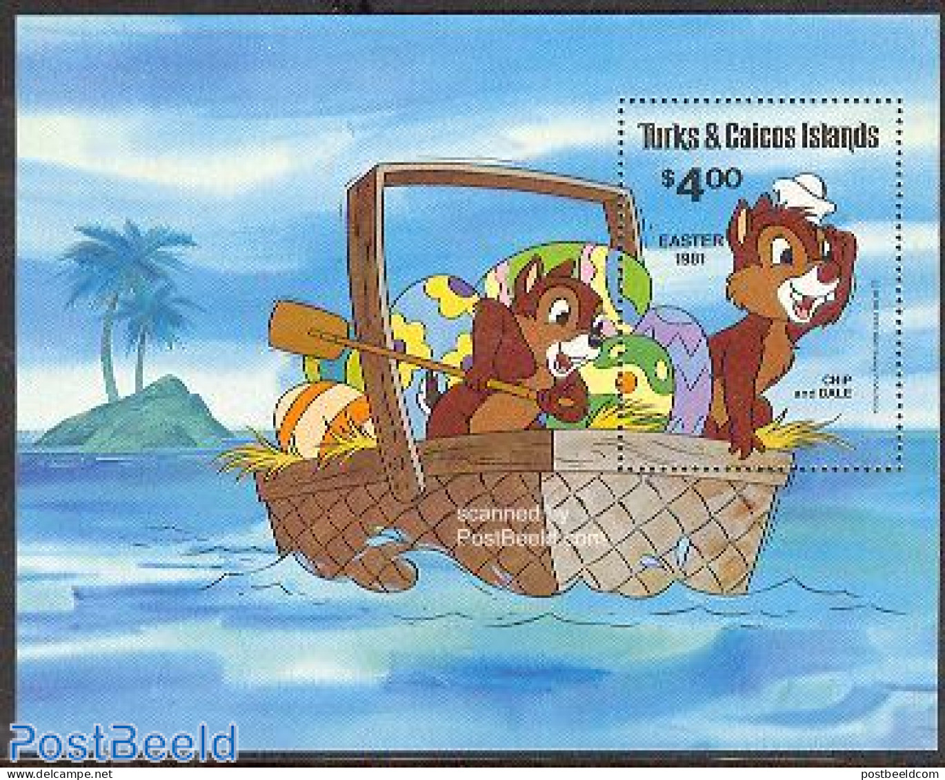 Turks And Caicos Islands 1981 Easter, Disney S/s, Mint NH, Art - Disney - Disney