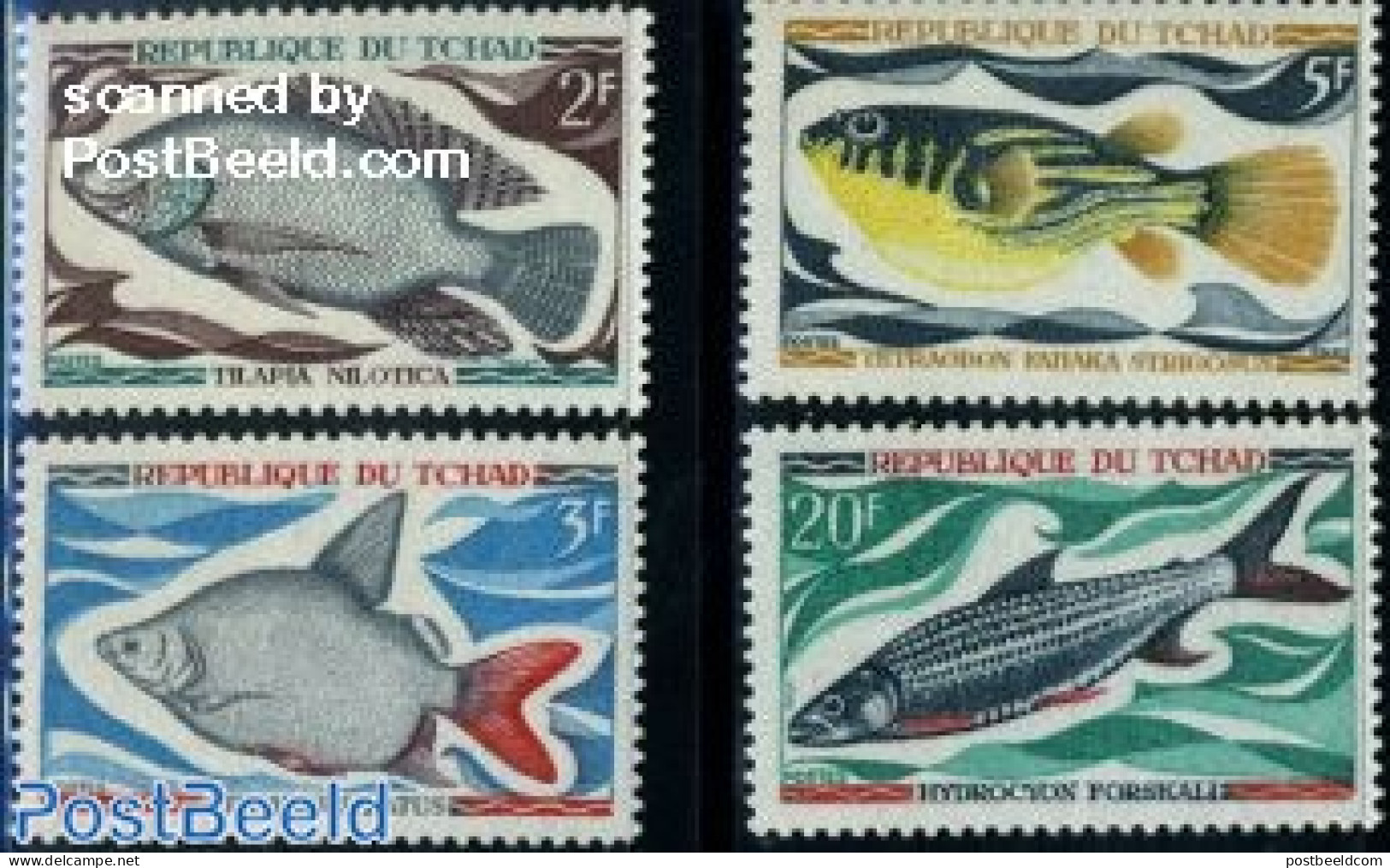 Chad 1969 Fish 4v, Mint NH, Nature - Fish - Sonstige & Ohne Zuordnung