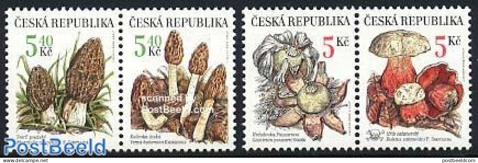 Czech Republic 2000 Mushrooms 2x2v [:], Mint NH, Nature - Mushrooms - Other & Unclassified