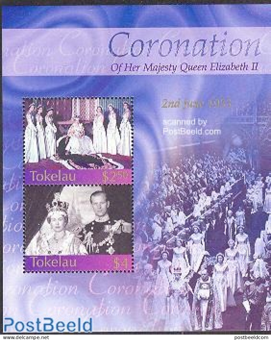 Tokelau Islands 2003 Coronation S/s, Mint NH, History - Kings & Queens (Royalty) - Royalties, Royals