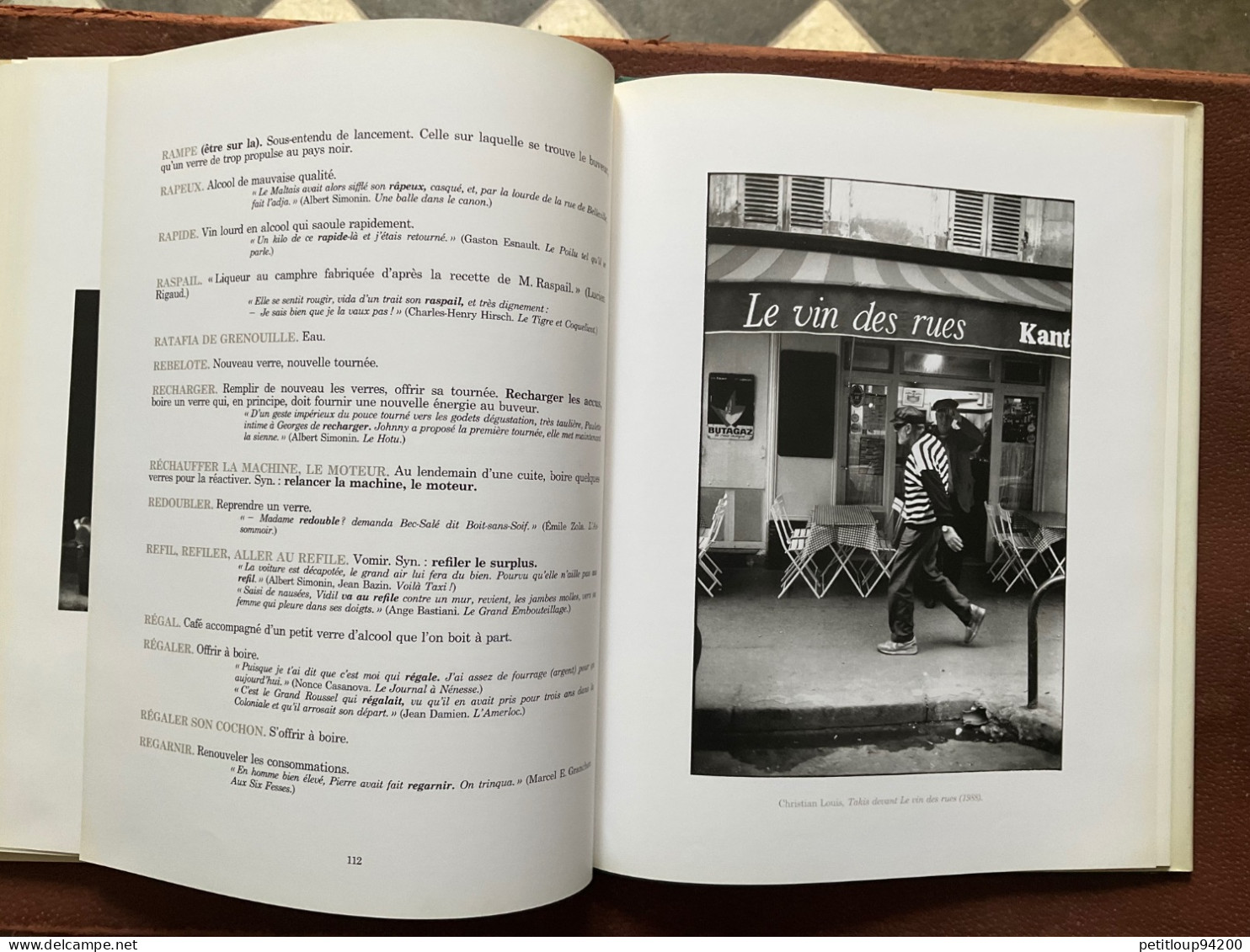 Album L’ARGOT DU BISTROT  Preface de ROLAND TOPOR   Robert Giraud  MARVAL  Annee 1989