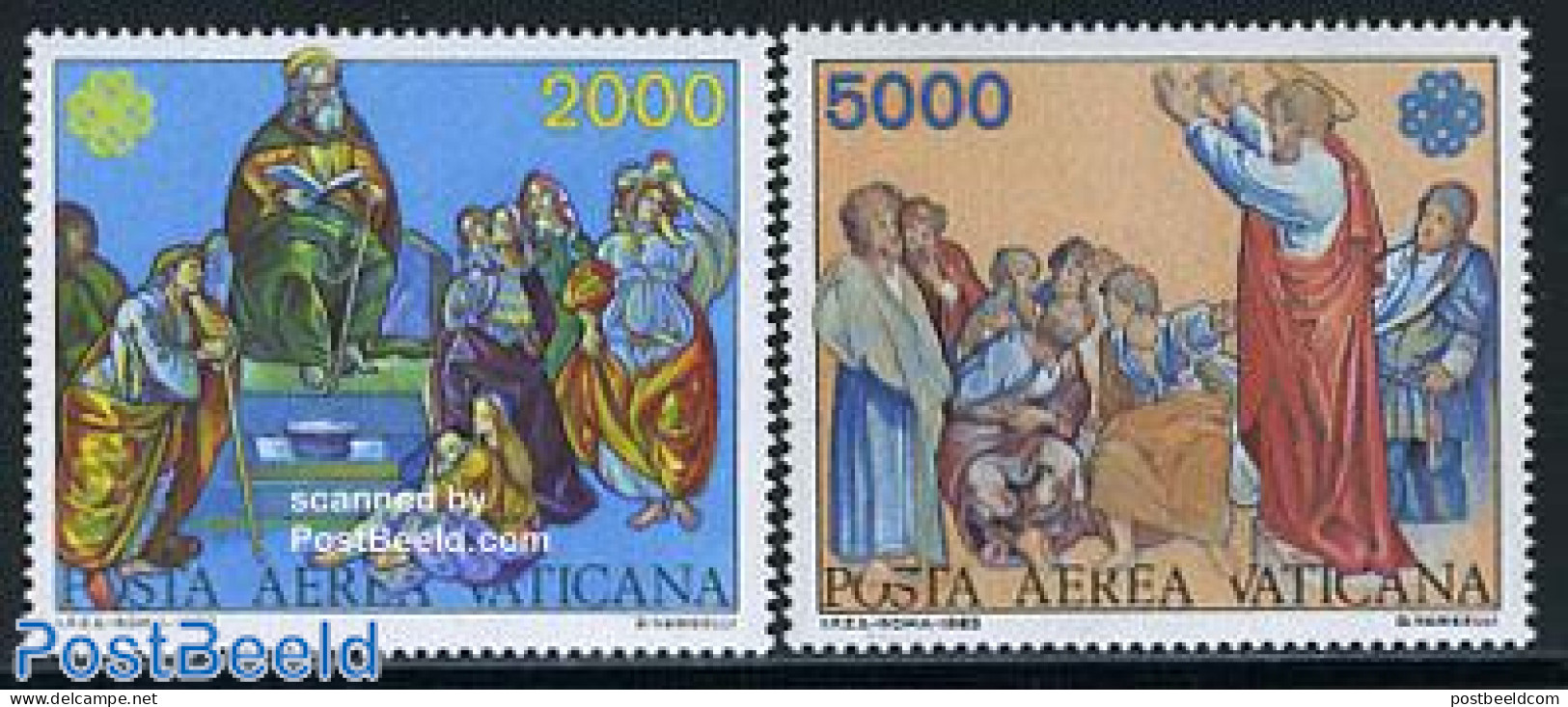 Vatican 1983 World Communication Year 2v, Mint NH, Religion - Science - Religion - Int. Communication Year 1983 - Tele.. - Unused Stamps