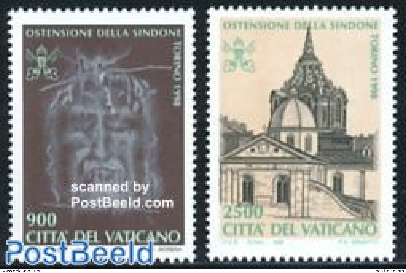 Vatican 1998 Turin Exposition 2v, Mint NH, History - Archaeology - Unused Stamps