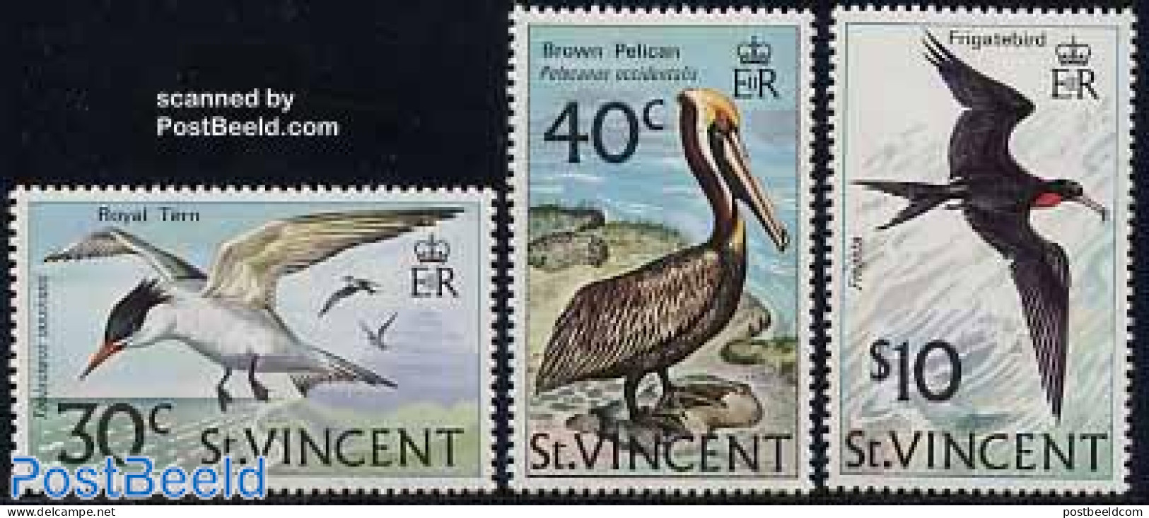 Saint Vincent 1974 Birds 3v, Mint NH, Nature - Birds - St.Vincent (1979-...)
