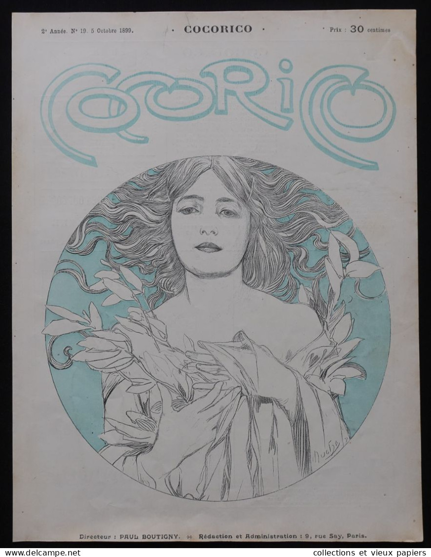 1898 Revue COCORICO 24 Couvertures Originales N°1 à 24 MUCHA X4 STEILEN PAL GRUN Art Nouveau NO COPY - Revues Anciennes - Avant 1900