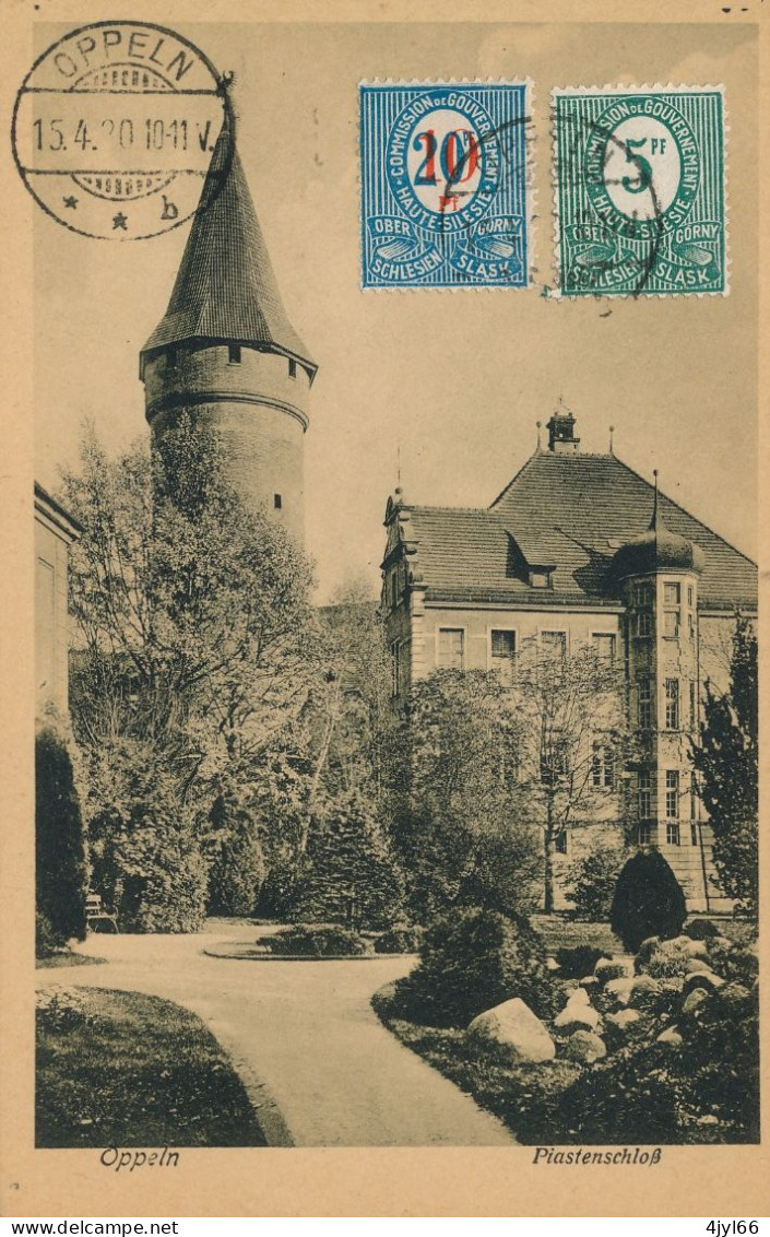 CPA SILESIE - OPPELN OPOLE - GORNY SLASK - Piastenschloss - Château - Cachet 1920 - TB** - Pologne